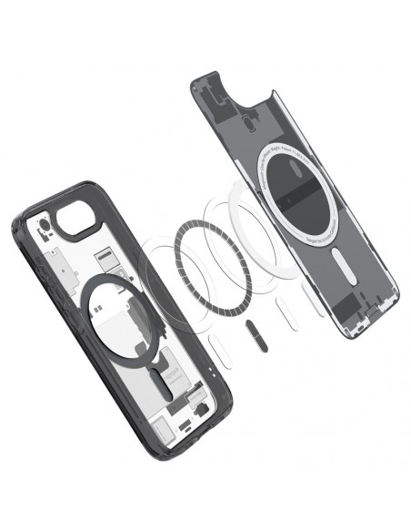 
„iPhone 16e Zero One Ultra Hybrid MagSafe“ dėklas – juodas
