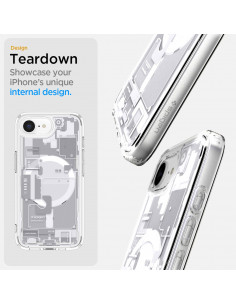 
„iPhone 16e Zero One Ultra Hybrid MagSafe“ dėklas – baltas
