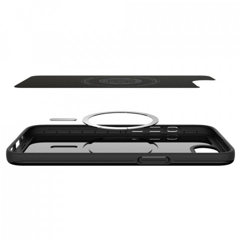 
„iPhone 16e“ plonas „Mag“ dėklas – juodas
