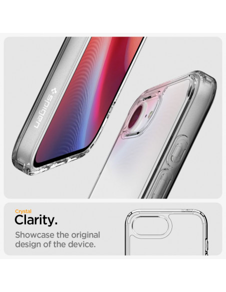 
„iPhone 16e Ultra Hybrid“ dėklas – skaidrus
