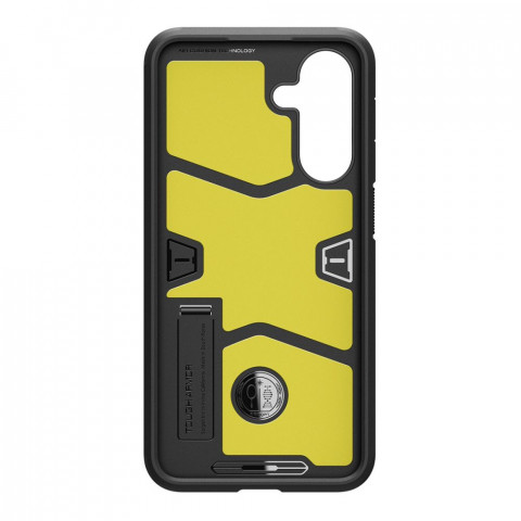 
„Samsung Galaxy A36 5G“ dėklas su tvirtu šarvuotu stovu – juodas
