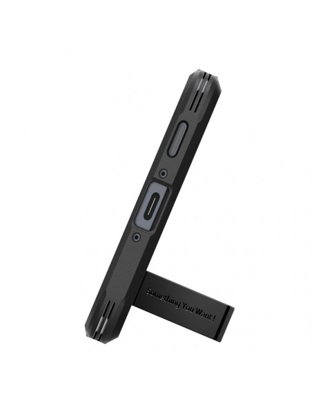 
„Samsung Galaxy A36 5G“ dėklas su tvirtu šarvuotu stovu – juodas
