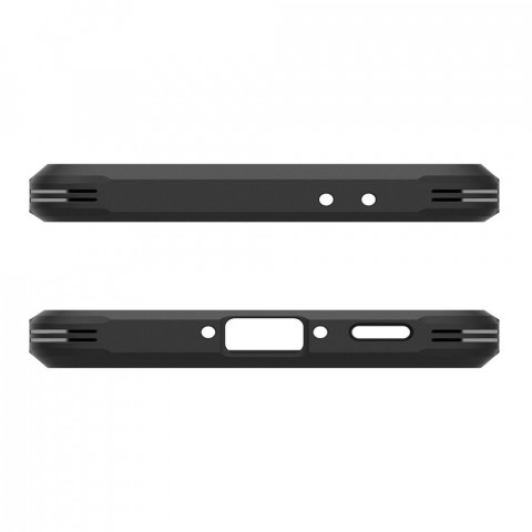 
„Samsung Galaxy A36 5G“ dėklas su tvirtu šarvuotu stovu – juodas
