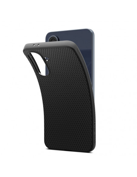 
„Samsung Galaxy A36 5G Liquid Air“ dėklas – matinės juodos spalvos
