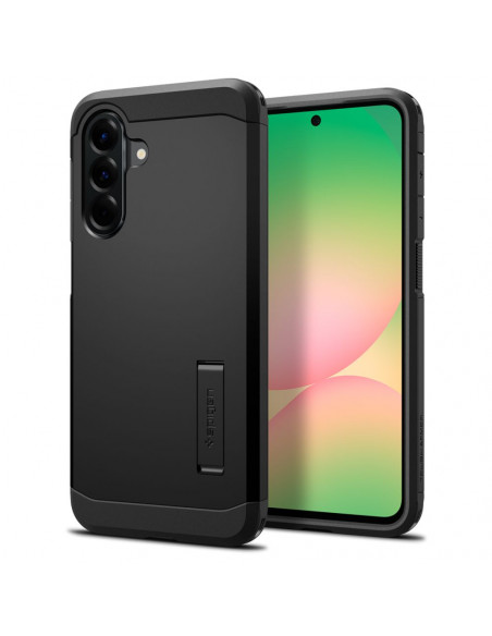 
Samsung Galaxy A56 5G galinis dėklas su tvirtu šarvuotu stovu - juodas
