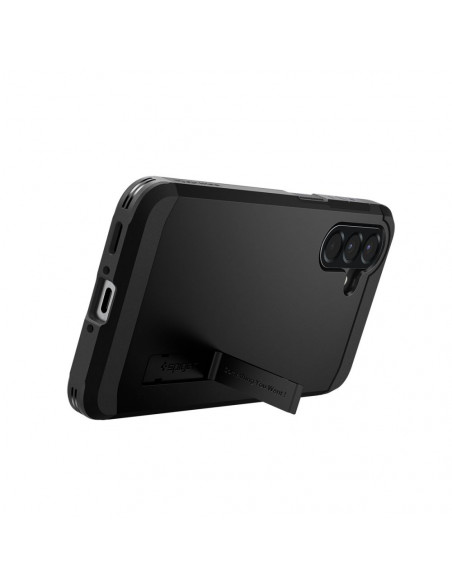 
Samsung Galaxy A56 5G galinis dėklas su tvirtu šarvuotu stovu - juodas
