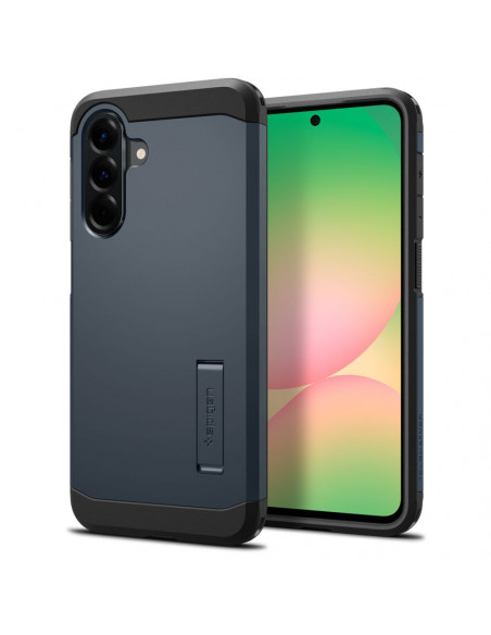 
„Samsung Galaxy A56 5G“ galinis dėklas su tvirtu šarvuotu stovu – pilkas/ juodas
