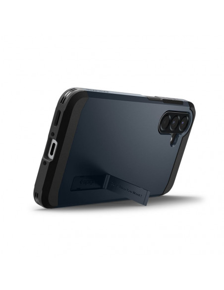 
„Samsung Galaxy A56 5G“ galinis dėklas su tvirtu šarvuotu stovu – pilkas/ juodas
