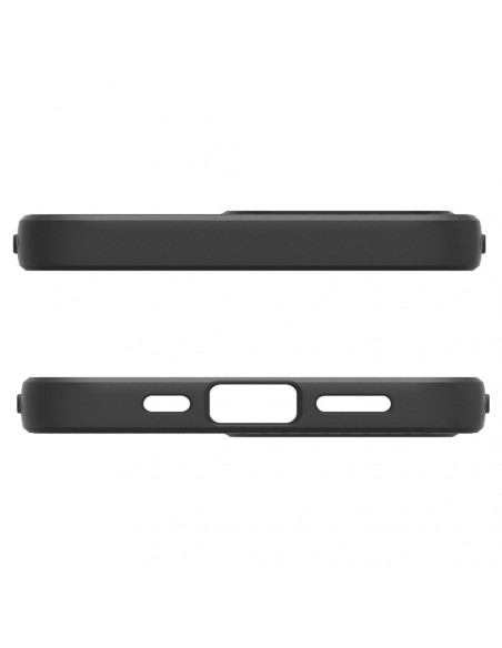 
„iPhone 16e Liquid Air MagSafe“ galinis dėklas – matinės juodos spalvos
