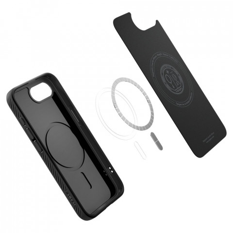 
„iPhone 16e Liquid Air MagSafe“ galinis dėklas – matinės juodos spalvos
