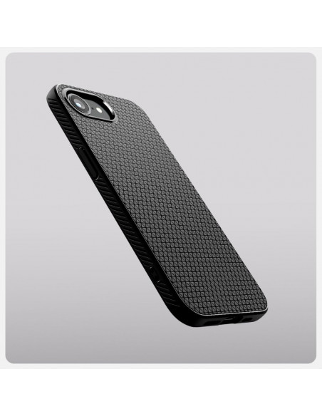 
„iPhone 16e Liquid Air MagSafe“ galinis dėklas – matinės juodos spalvos
