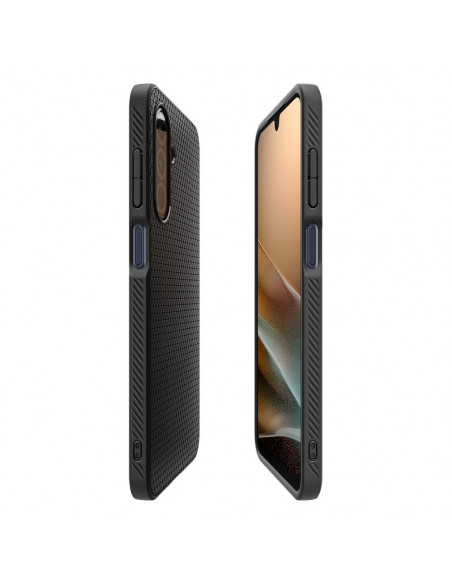 
„Samsung Galaxy A26 5G Liquid Air“ dėklas – matinės juodos spalvos
