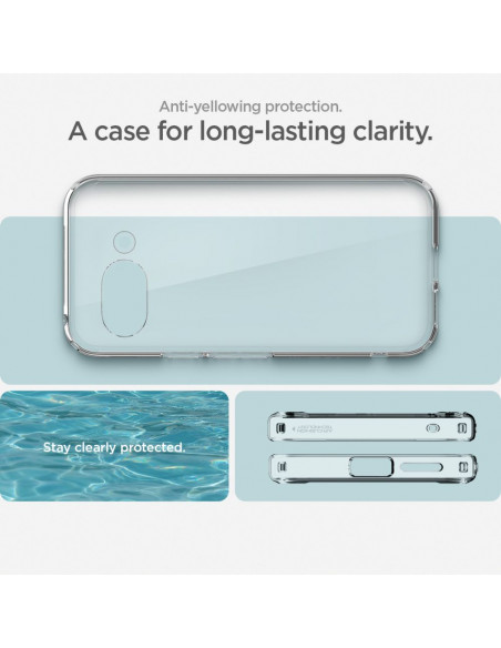 
„Google Pixel 9A Ultra Hybrid“ dėklas – skaidrus
