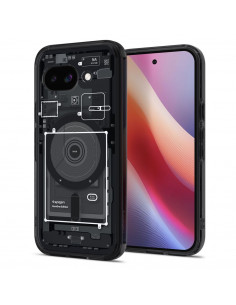 
„Google Pixel 9A Zero One Ultra Hybrid MagSafe“ dėklas – juodas
