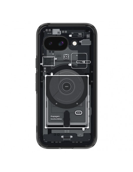 
„Google Pixel 9A Zero One Ultra Hybrid MagSafe“ dėklas – juodas
