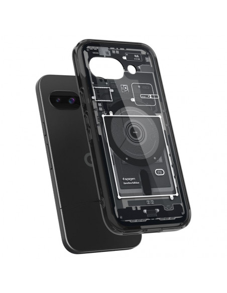 
„Google Pixel 9A Zero One Ultra Hybrid MagSafe“ dėklas – juodas
