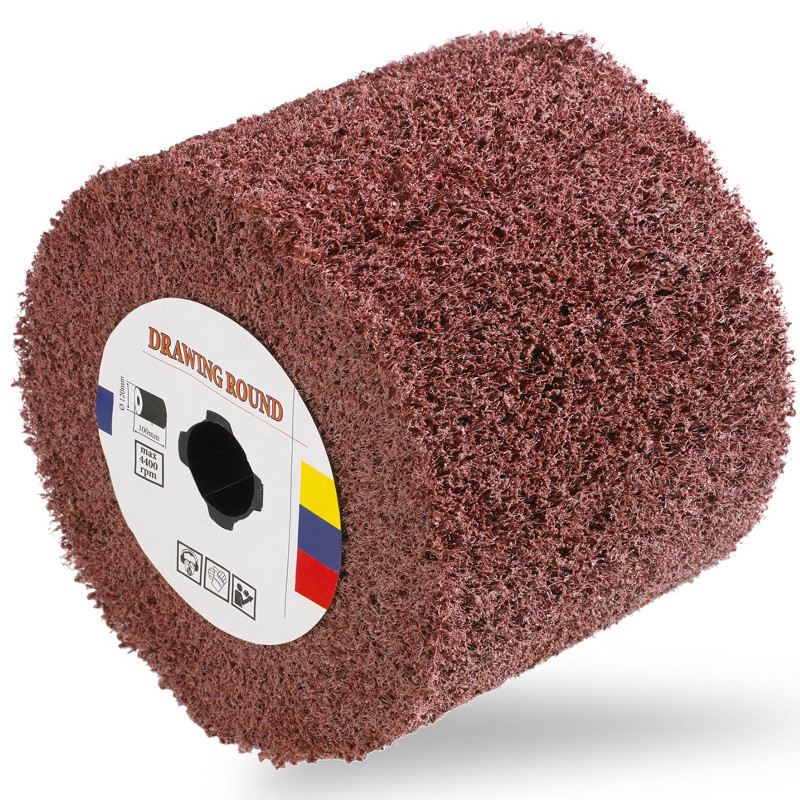 Nailono šlifavimo volas 120 x 100 mm M19 grūdėtumas 80 MSW-GRIWHEEL-80