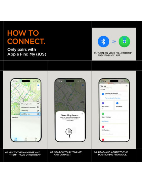 
„TagMe“ „iOS“ įrenginių ieškiklis – juodas
