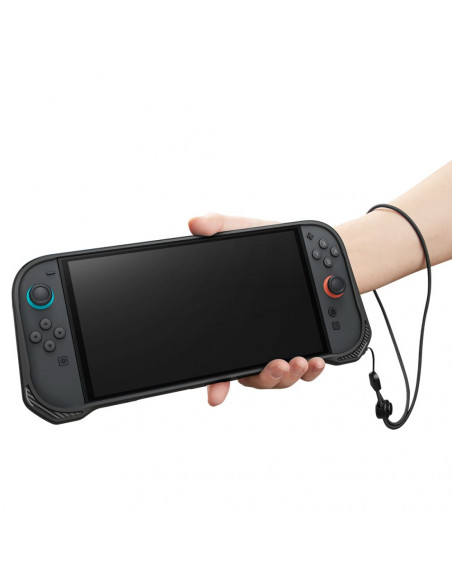 
„Nintendo Switch 2“ tvirtas šarvuotas dėklas – matinės juodos spalvos
