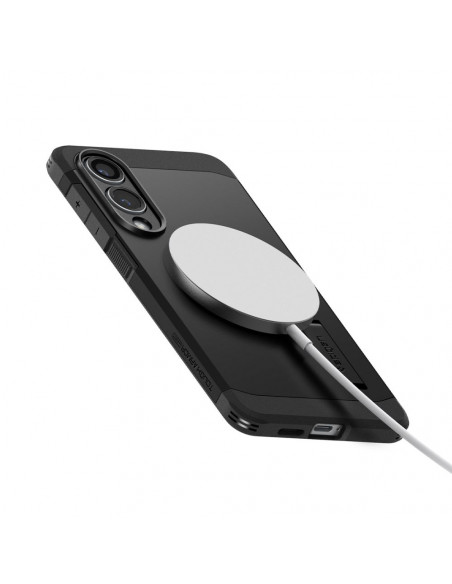 
„Samsung Galaxy S25 Edge Tough Armor MagSafe“ apsauginis dėklas – juodas
