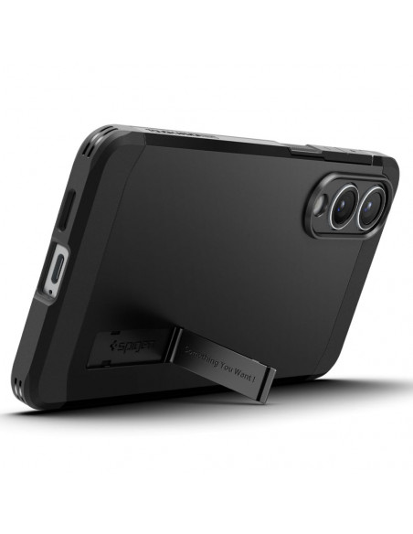 
„Samsung Galaxy S25 Edge Tough Armor MagSafe“ apsauginis dėklas – juodas
