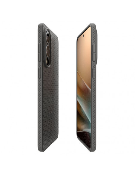 
„Samsung Galaxy S25 Edge“ apsauginis dėklas su skystu oru – pilkas
