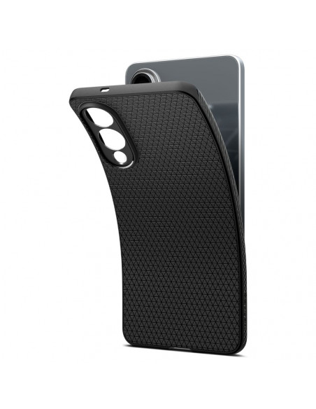 
„Samsung Galaxy S25 Edge“ apsauginis dėklas su skystu oru – juodas
