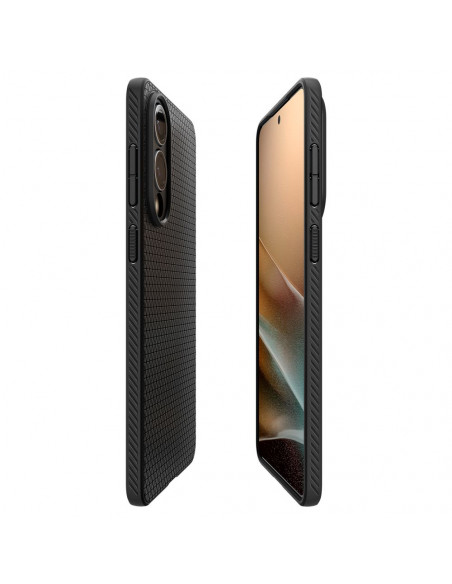 
„Samsung Galaxy S25 Edge“ apsauginis dėklas su skystu oru – juodas
