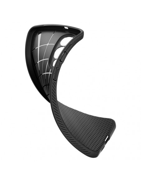 
„Samsung Galaxy S25 Edge“ apsauginis dėklas su skystu oru – juodas
