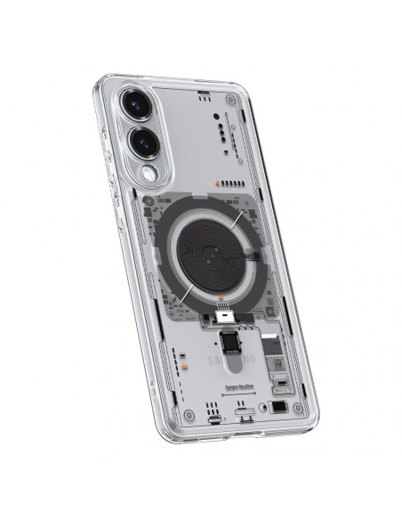 
„Samsung Galaxy S25 Edge Ultra Hybrid“ dėklas su MagSafe spauda ir permatomu korpusu
