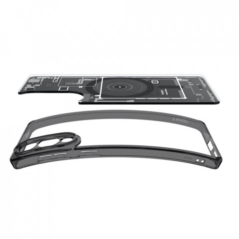 
„Samsung Galaxy S25 Edge Ultra Hybrid“ dėklas su MagSafe spauda ir juodas
