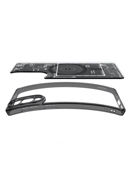 
„Samsung Galaxy S25 Edge Ultra Hybrid“ dėklas su MagSafe spauda ir juodas
