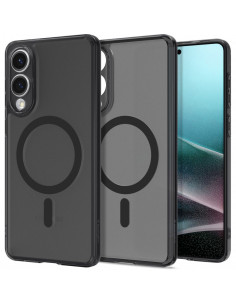 
„Samsung Galaxy S25 Edge Ultra Hybrid Mag“ dėklas su „MagSafe“ – juodas permatomas
