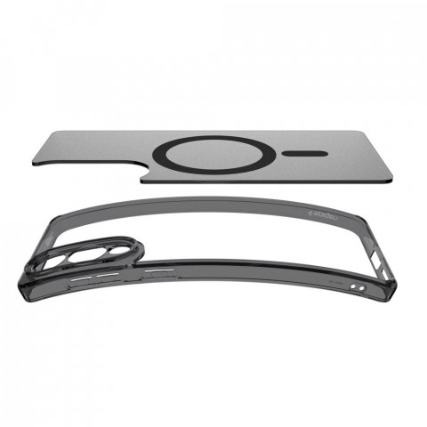 
„Samsung Galaxy S25 Edge Ultra Hybrid Mag“ dėklas su „MagSafe“ – juodas permatomas
