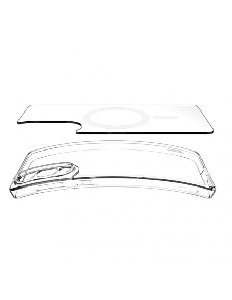 
„Samsung Galaxy S25 Edge Ultra Hybrid Mag“ dėklas su „MagSafe“ technologija – skaidrus
