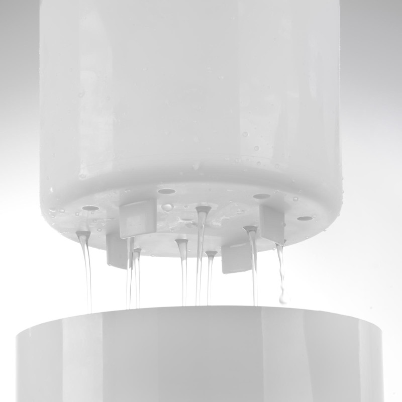 Ledo kibiras baltas su juodu dangteliu 10L