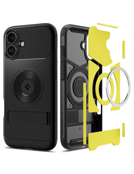 
„iPhone 16 Slim Armor MagSafe“ dėklas – juodas
