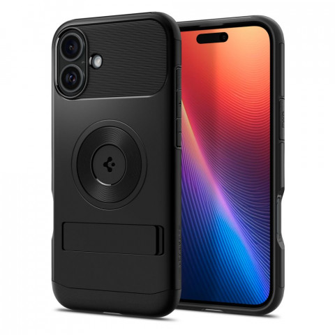 
„iPhone 16 Slim Armor MagSafe“ dėklas – juodas
