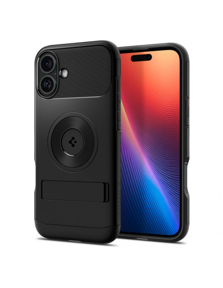 
„iPhone 16 Slim Armor MagSafe“ dėklas – juodas
