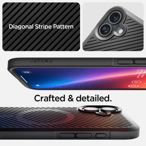 
„iPhone 16 Core Armor Mag“ dėklas su „MagSafe“ technologija – matinės juodos spalvos
