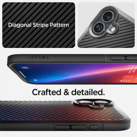 
„iPhone 16 Core Armor“ dėklas – matinės juodos spalvos
