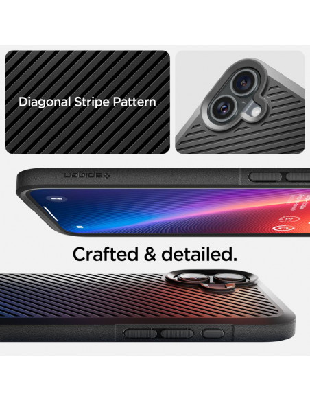 
„iPhone 16 Core Armor“ dėklas – matinės juodos spalvos
