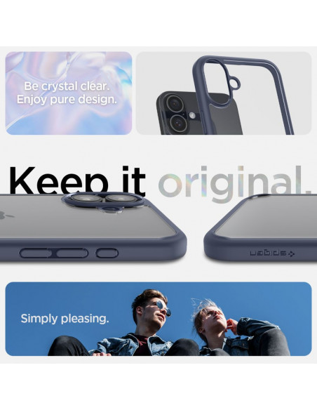 
Apsauginis dėklas, skirtas „iPhone 16 Ultra Hybrid“ – skaidrus mėlynas
