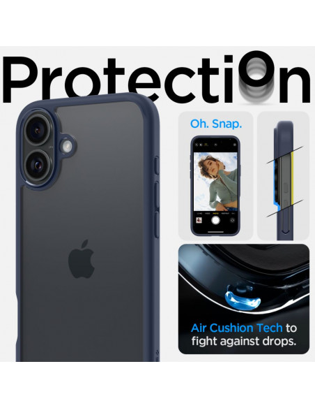 
Apsauginis dėklas, skirtas „iPhone 16 Ultra Hybrid“ – skaidrus mėlynas
