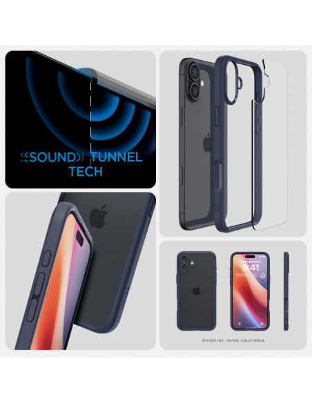 
Apsauginis dėklas, skirtas „iPhone 16 Ultra Hybrid“ – skaidrus mėlynas
