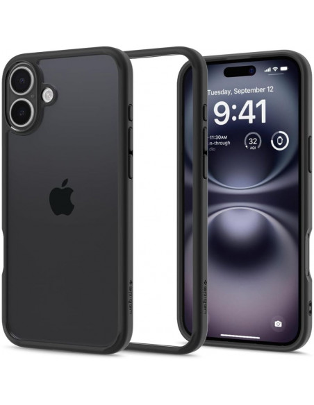 
Apsauginis dėklas, skirtas „iPhone 16 Ultra Hybrid“ – skaidrus juodas
