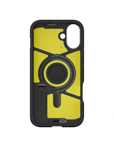 
Tvirtas „Armor MagSafe“ dėklas su stovu, skirtas „iPhone 16“ – juodas
