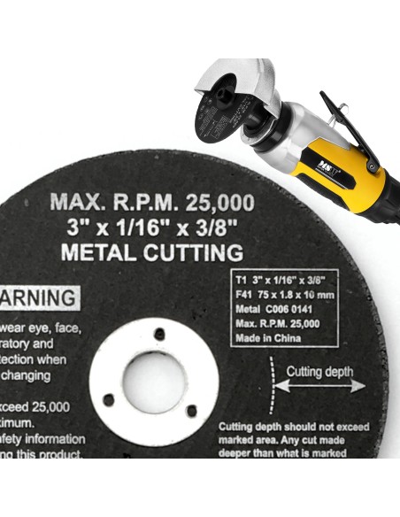 Diskas pneumatiniam šlifuokliui MSW 75mm 3'' METAL Diskas pneumatiniam šlifuokliui MSW 75mm 3'' METAL