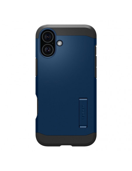 
Tvirtas „Armor MagSafe“ dėklas su stovu, skirtas „iPhone 16“ – mėlynas
