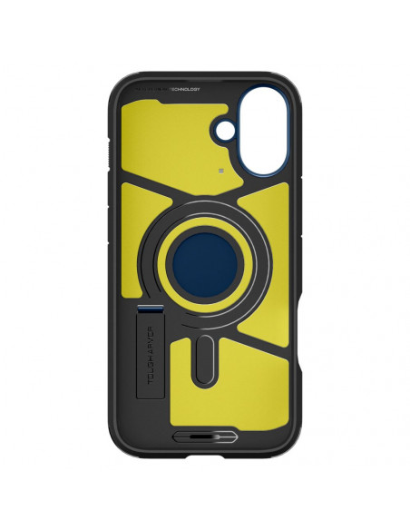 
Tvirtas „Armor MagSafe“ dėklas su stovu, skirtas „iPhone 16“ – mėlynas
